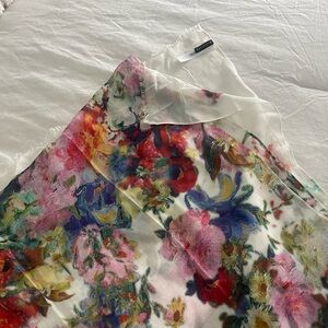 Gorgeous Talbots long lightweight floral modal scarf .